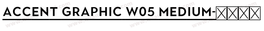 Accent Graphic W05 Medium字体转换